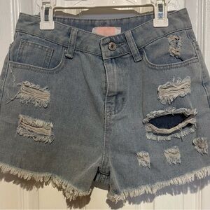 C+D+M Distressed Denim Women Shorts